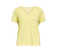 Object Objthea S/S Re V-Neck Top Noos, Daffodil, XS Donna