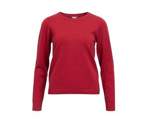 Object Objthess L/S O-Neck Knit Pullover Noos, Karanda Red, XS Donna