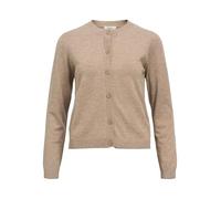Object Objthess L/S Short Cardigan Noos Maglione, Tortora Desert/Dettagli: mélange, L Donna