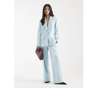 Object - Pantaloni a fondo ampio sartoriali blu celeste in coordinato 42