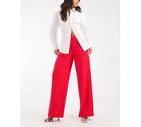 Object - Pantaloni sartoriali con fondo ampio corallo intenso-Arancione 36