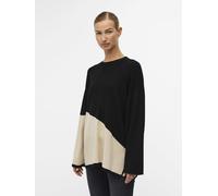 OBJECT Pullover 'Ester' crema / nero, Taglia S