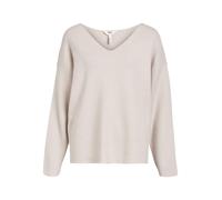 Object - Maglione strutturato con scollo a V grigio argento in coordinato 44-46
