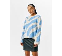 OBJECT Pullover 'OBJREYNARD' crema / blu chiaro, Taglia XS