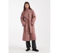 Object - Trench rosa lilla semplice accollato allacciato in vita 36