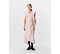 Object - Vestito color crema a portafoglio-Bianco 36