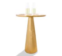 OBJET D'ART Deborah, tavolino rotondo in bronzo, 53,3 cm di altezza, con accento vintage in metallo, per lato, piedistallo, coctail e tavolini per bevande per soggiorno e piccoli spazi