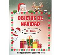 Objetos de Navidad - Bilingual Learning Coloring Book