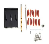 Oblique Drill Guide Positioner | Localizzatore ad angolo da 15 gradi per il Woodworking | Kit Jig in lega di alluminio per connessioni a vite accurate/progetti fai da te e uso domestico