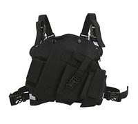 Oblique Two Way Radio Harness, Radio Chest Rig Regolabile Walkie Talkie Chest Bag Leggero Per Ospedali Militari Ristoranti