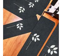 Obliqwin Tappetino Autoadesivo per Scale - 5 pezzi Long Tappetini Luminosi Antiscivolo Per Scale Tappetino per Scale Protezione Interne In Gradini Legno per Bambini Anziani e Animali