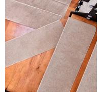Obliqwin Tappetino Autoadesivo per Scale - 5 pezzi Long Tappetini Luminosi Antiscivolo Per Scale Tappetino per Scale Protezione Interne In Gradini Legno per Bambini Anziani e Animali