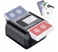 OBLITZON Mescolatore Carte Automatico Elettrico 1-2 Mazzi, Auto/Manuale