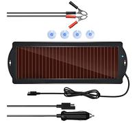 OBLLAR Solar Battery Charger 12V Solar Powered Battery Maintainer & Charger, 2.5W Kit di Ricarica Trickle Pannello Solare Portatile per Automotive,Moto, Barca,RV,Trailer, Powersports,Motoslitta,ecc.