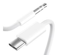 Obllemn USB C a Aux, Cavo da USB C a 3,5mm per 15 Pro Max/15 Plus, Galaxy S22/S21/S20/Note20, P40/P30/P20, Mate 20/30/40, cuffie, audio domestico/auto(Bianco)