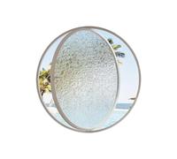 Oblò girevole a 360° in vetro temperato - Finestra di ventilazione da incasso con maniglia, adatta per decorazione bagno e cantina
