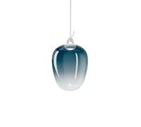 Oblò Lampadario Medium 2700K Azzurro Acciaio/ Bianco