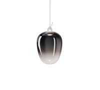 Oblò Lampadario Medium 2700K Fumo Lucido/ Bianco