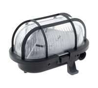 Oblò Ovale 60W IP44 E27 Classe II Base in Plastica ad Alta Resistenza e Cupola