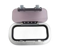 Oblò Rettangolare per Barca, Oblò con Apertura Interna Quadrata Impermeabile Sigillato Resistente Ai Raggi Ultravioletti in Lega di Alluminio Resistente 303 X 156 Mm per Yacht RV