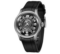 OBLVLO Orologio da polso da uomo a carica automatica, di lusso, in acciaio inox, impermeabile, luminoso, luminoso, da uomo, BLM, Blm-ybb, Classico