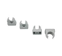OBO Bettermann M20 - 50 fascette a morsetto per tubo, a filo, 20 mm, colore: Grigio chiaro