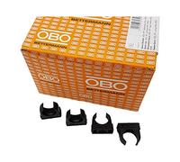 OBO Bettermann M20 - 100 morsetti rapidi, fascette stringitubo, montabili, colore nero intenso, 20 mm, 100 pezzi