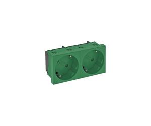 OBO Bettermann STD-D3S MZGN2 6120107 - Presa 33°, 2 prese, contatto di protezione