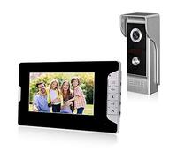 OBO HANDS 7 pollici Wired Intercom,110-240 V Night Vision Camera,TFT LCD Screen,Support Unlock, Monitoring, Dual-Way Intercom for Villa House Office Apartment