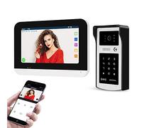 OBO HANDS 7Inch 1080P Wifi Tuya Smart Sistema Videocitofono per 1-Famiglia Casa,Touch Screen,Impermeabile Visione Notturna HD Fotocamera