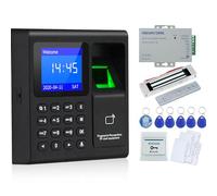 OBO HANDS Full Kit RFID Access Control Tastiera + Electric Magnetic Lock + Alimentazione + Tasto + Campanello + 5 Carte + 5 Telecomandi (K2000 (180KG))