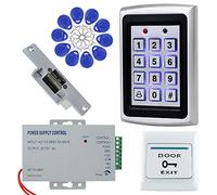 OBO HANDS Kit Completo per il Controllo Degli Sccessi in Casa Controller in Metallo 1000 Utenti Tastiera +12V NC Blocco + 3A Alimentazione+ 10pcs keyfob