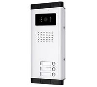 OBO HANDS Video a colori Citofono Sistema 700TVL IR Visione Notturna Telecamera Esterna Campanello Campanello Video Citofono per 3 Appartamenti Casa