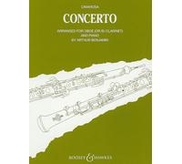 Oboe Concerto: arranged for oboe (or Bb clarinet) and piano. oboe and strings. Réduction pour piano avec partie soliste.