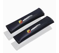 OBong 2 Pezzi Auto Imbottiture Cinture di Sicurezza Spallina Compatibile con per Fiat Abarth 595 Abarth 500 Abarth 124 Spider Copricintura Sicurezza Interni Accessori,A