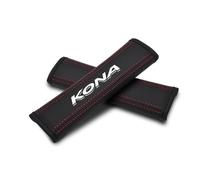 OBONG 2 Pezzi Auto Imbottiture Cinture di Sicurezza Spallina Compatibile con per Hyundai Kona Copricintura Sicurezza Interni Accessori