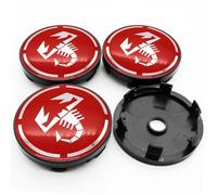 OBong 4 Pezzi Auto Coprimozzo Coprimozzi Centrale Compatibile con per Fiat Punto Abarth 124 125 500 595 696 Stilo Ducato 50mm 60mm Ruota Accessori,B-60mm