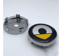 OBong 4 Pezzi Auto Coprimozzo Coprimozzi Centrale Compatibile con per Smart Eq Fortwo Forfour 453 451 452 450 454 Roadster 56mm 60mm Ruota Accessori,B-60mm