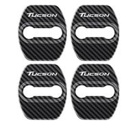OBONG 4 Pezzi Copertura della Serratura della Portiera dell Auto Inossidabile Compatibile con per Hyundai Tucson Serratura della Portiera Coperture Protettive,D