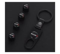 OBONG 4 Tappi Lega Auto Cappucci delle Valvole Valvola Pneumatici Compatibile con per Nissan Nismo Almera Tiida Sunny Qashqai Skyline X-TRAI Valvole Antipolvere Accessori,B