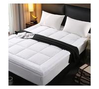 OBONG Topper Materasso in Cotone Matrimoniale Antiscivolo Morbida Coprimaterasso Trapuntato Imbottito Materasso Letto Futon qualità Alberghiera Traspirante (Size : Super King-180 * 200cm)