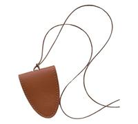 Obotsnoi 1 collana con supporto in pelle con custodia per occhiali e catena di trazione accessorio in pelle con custodia per occhiali sospesa e accessorio a catena, One Size, come descritto, come