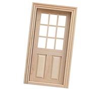 Obotsnoi 2. Statuetta in miniatura a 9 pannelli in legno con cerniere funzionali, mobili 1/12 per modello realistico decorazione paesaggistica porta in miniatura per progetti artigianali