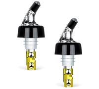 Obotsnoi 2pcs Professionale 30ml Misurato Automatico Bottiglia Versare Vino Beccuccio Liquore Dispenser Bevande Versare Accessori Acciaio Inox Bottiglia Versatore