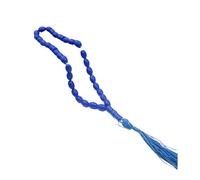 Obotsnoi 33 fili di perline ovali versatili per preghiera musulmana, lisce e delicate sulla pelle, per la creazione di gioielli e la decorazione della casa, perline Muzannu in acrilico