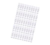 Obotsnoi 50 flaconi in vetro da 1 ml per campioncini di profumi, a prova di perdite, portatili, ricaricabili, con erogatore a imbuto, in vetro nero, ricaricabili