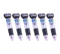 Obotsnoi 6 penne a sfera retrattili multicolori, 4 penne a sfera colore-in-1, punta da 1,0 mm, per studenti che scrivono appunti, diari, forniture per studenti