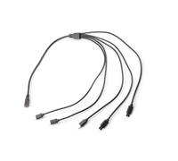 Obotsnoi Adattatore di alimentazione amichevole da viaggio DC5521 al cavo splitter del connettore maschio di tipo C per l'elettronica domestica dell'ufficio di ricarica del convertitore di USB C