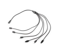 Obotsnoi Adattatore di alimentazione amichevole da viaggio DC5521 al cavo splitter del connettore maschio di tipo C per l'elettronica domestica dell'ufficio di ricarica del convertitore di USB C