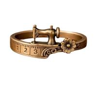 Obotsnoi Anelli artistici ispirati alla macchina da cucire a tema per donne che amano accessori e macchine unici, B, come descritto, come descritto